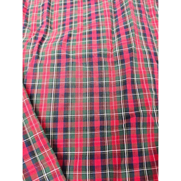 Tommy Hilfiger XL Plaid button collar Long Sleeve Button Up Mens Shirt red green - Picture 4 of 4